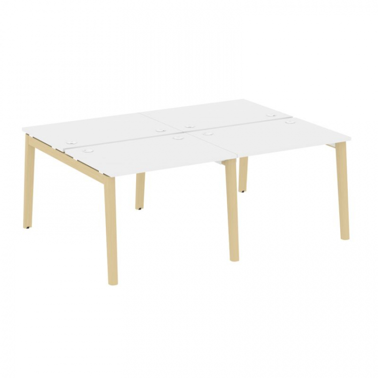 Onix Wood Рабочая станция OW.D.RS-4.1.7 Белый Бриллиант/Дуб Светлый/Металл Белый 1960*1475*750