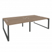 Onix Рабочая станция на О-образном м/к O.MO-D.RS-4.3.8 Дуб Аризона/Металл Антрацит 2760*1635*750
