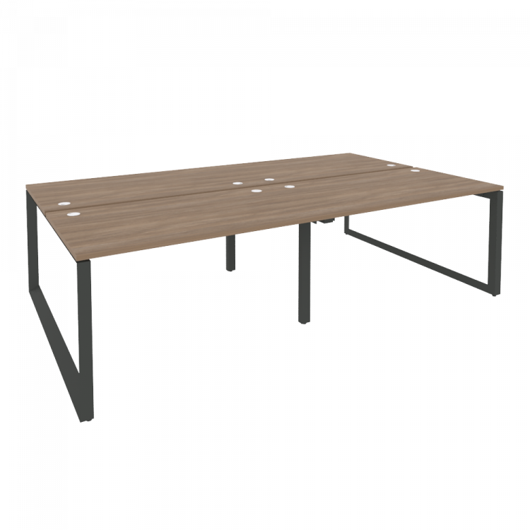 Onix Рабочая станция на О-образном м/к O.MO-D.RS-4.3.8 Дуб Аризона/Металл Антрацит 2760*1635*750