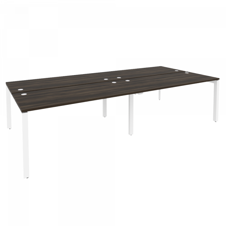 Onix Рабочая станция на П-образном м/к O.MP-D.RS-4.4.7 Дуб Мали/Металл Белый 3160*1475*750