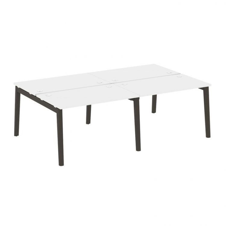 Onix Wood Рабочая станция OW.D.RS-4.2.7 Белый Бриллиант/Дуб Темный/Металл Антрацит 2360*1475*750