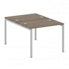 Metal System Quattro Рабочая станция на П-образном м/к 40БП.РАС-СП-2.1 Вяз Благородный/Металл Серый