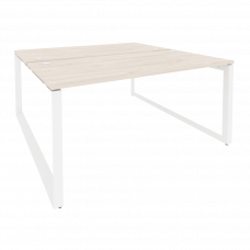 Onix Рабочая станция на О-образном м/к O.MO-D.RS-2.4.8 Денвер Светлый/Металл Белый 1580*1635*750