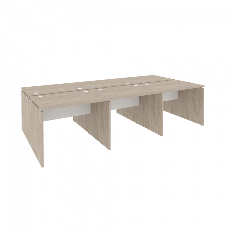 Onix Рабочая станция O.D.RS-6.1.7 Дуб Аттик/Белый Бриллиант 2940*1475*750