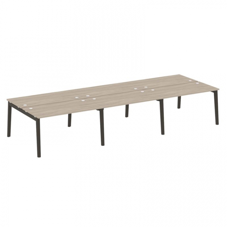 Onix Wood Рабочая станция OW.D.RS-6.3.7 Дуб Аттик/Дуб Темный/Металл Антрацит 4140*1475*750