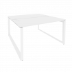 Onix Рабочая станция на О-образном м/к O.MO-D.RS-2.3.7 Белый Бриллиант/Металл Белый 1380*1475*750