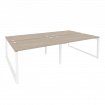 Onix Рабочая станция на О-образном м/к O.MO-D.RS-4.3.8 Дуб Аттик/Металл Белый 2760*1635*750