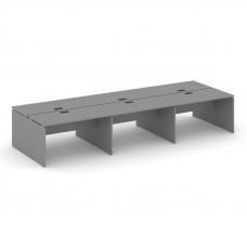 Стайл Проджект Рабочая станция двухсторонняя SN-D.DRS-064 Серый Пепел/Черный Заглушка 4740*1232*750