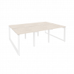 Onix Рабочая станция на О-образном м/к O.MO-D.RS-6.0.8 Денвер Светлый/Металл Белый 2340*1635*750