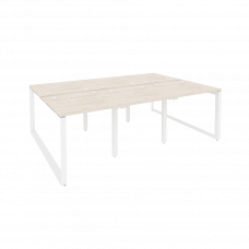 Onix Рабочая станция на О-образном м/к O.MO-D.RS-6.0.8 Денвер Светлый/Металл Белый 2340*1635*750