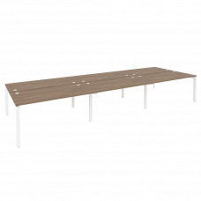 Onix Рабочая станция на П-образном м/к O.MP-D.RS-6.4.8 Дуб Аризона/Металл Белый 4740*1635*750