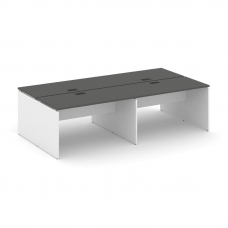 Стайл Проджект Рабочая станция 2-х сторон. SN-D.DRS-032 Антрацит NEW/Белый/Черная Заглушка 2360*1232