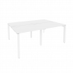Onix Рабочая станция на П-образном м/к O.MP-D.RS-4.1.7 Белый Бриллиант/Металл Белый 1960*1475*750