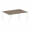 Metal System Quattro Рабочая станция на 4 места на П-образном м/к 50БП.СМ-4.1 Вяз Благородный/Металл