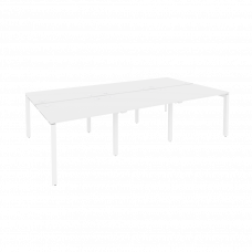 Onix Рабочая станция на П-образном м/к O.MP-D.RS-6.1.8 Белый Бриллиант/Металл Белый 2940*1635*750