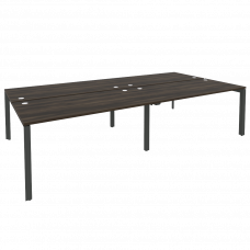 Onix Рабочая станция на П-образном м/к O.MP-D.RS-4.4.8 Дуб Мали/Металл Антрацит 3160*1635*750