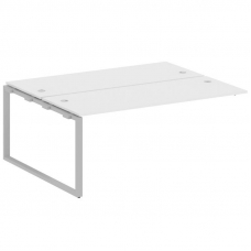 Metal System Проходной элемент рабочей станции на О-образном м/к БО.ПРС-СП-2.5 Белый/Металл Серый 18