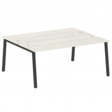 Metal System Рабочая станция на А-образном м/к БА.РАС-СП-2.5 Дуб Наварра/Металл Антрацит 1800*1475*7