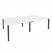 Onix Рабочая станция на П-образном м/к O.MP-D.RS-4.3.8 Белый Бриллиант/Металл Антрацит 2760*1635*750