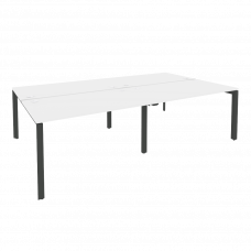 Onix Рабочая станция на П-образном м/к O.MP-D.RS-4.3.8 Белый Бриллиант/Металл Антрацит 2760*1635*750