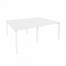 Onix Рабочая станция на П-образном м/к O.MP-D.RS-4.1.8 Белый Бриллиант/Металл Белый 1960*1635*750