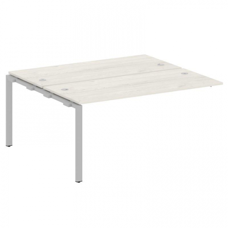 Metal System Проходной элемент рабочей станции на П-образном м/к БП.ПРС-СП-2.4 Дуб Наварра/Металл Се