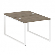 Metal System Рабочая станция на О-образном м/к БО.РАС-СП-2.1 Вяз Благородный/Металл Белый 1000*1475*