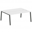 Metal System Рабочая станция на А-образном м/к БА.РАС-СП-2.5 Белый/Металл Антрацит 1800*1475*750
