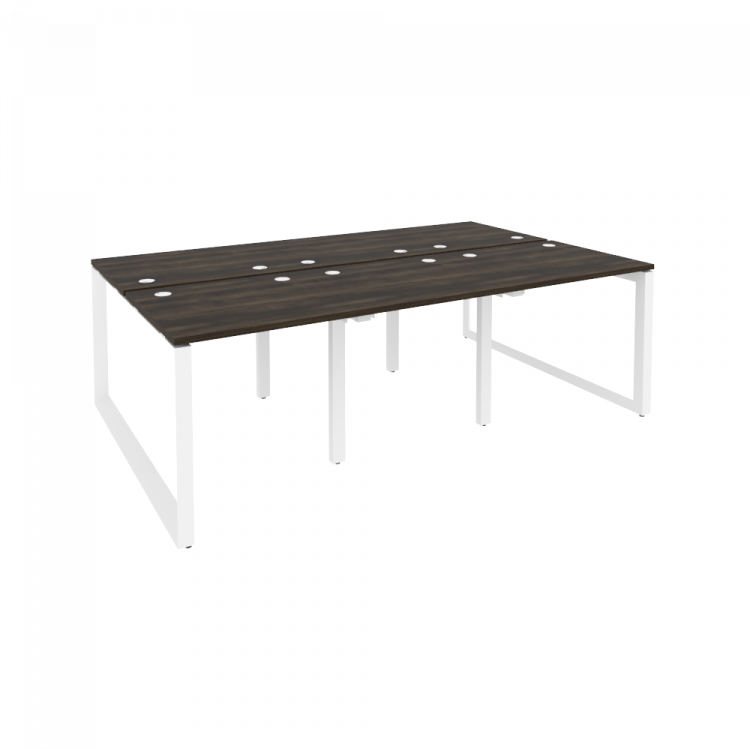 Onix Рабочая станция на О-образном м/к O.MO-D.RS-6.0.7 Дуб Мали/Металл Белый 2340*1475*750