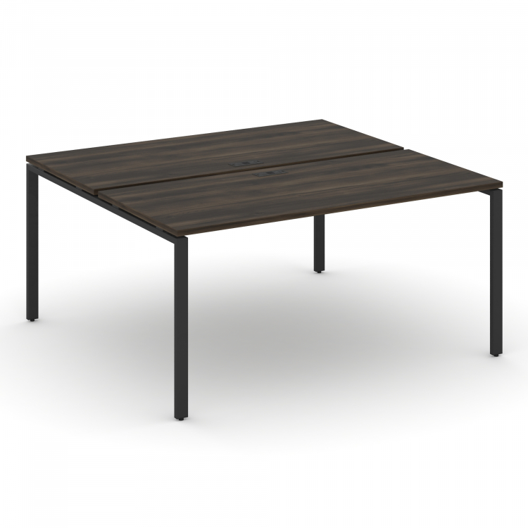 Concept Рабочая станция на 2 места CN.DRS-004 Дуб Мали/Металл Черный 1580*1480*750