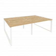 Onix Рабочая станция на О-образном м/к O.MO-D.RS-4.2.8 Тиквуд Светлый/Металл Белый 2360*1635*750