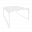 Onix Рабочая станция на О-образном м/к O.MO-D.RS-2.3.8 Белый Бриллиант/Металл Белый 1380*1635*750