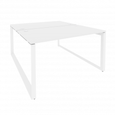 Onix Рабочая станция на О-образном м/к O.MO-D.RS-2.3.8 Белый Бриллиант/Металл Белый 1380*1635*750