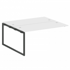 Metal System Quattro Проходной элемент рабочей станции на О-образном м/к 40БО.ПРС-СП-2.4 Белый/Метал