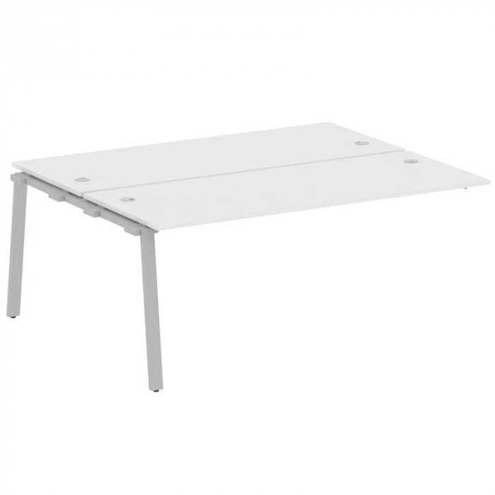 Metal System Проходной элемент рабочей станции на А-образном м/к БА.ПРС-СП-2.5 Белый/Металл Серый 18