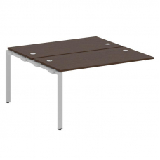 Metal System Проходной элемент рабочей станции на П-образном м/к БП.ПРС-СП-2.3 Венге Цаво/Металл Сер