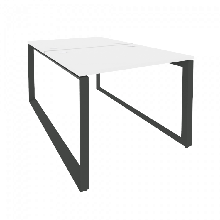 Onix Рабочая станция на О-образном м/к O.MO-D.RS-2.1.8 Белый Бриллиант/Металл Антрацит 980*1635*750