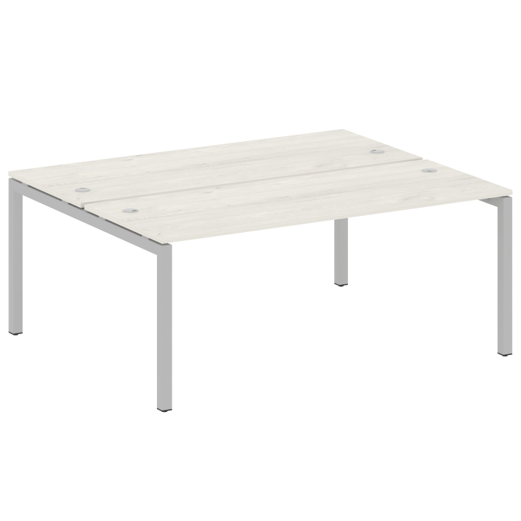 Metal System Quattro Рабочая станция на П-образном м/к 50БП.РАС-СП-2.5 Дуб Наварра/Металл Серый 1800