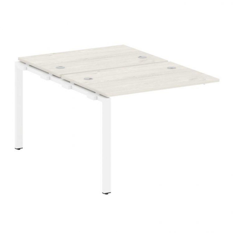 Metal System Проходной элемент рабочей станции на П-образном м/к БП.ПРС-СП-2.1 Дуб Наварра/Металл Бе