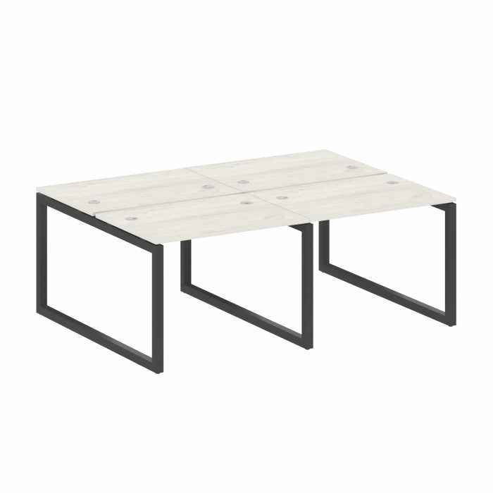 Metal System Quattro Рабочая станция на 4 места на О-образном м/к 50БО.СМ-4.1 Дуб Наварра/Металл Ант