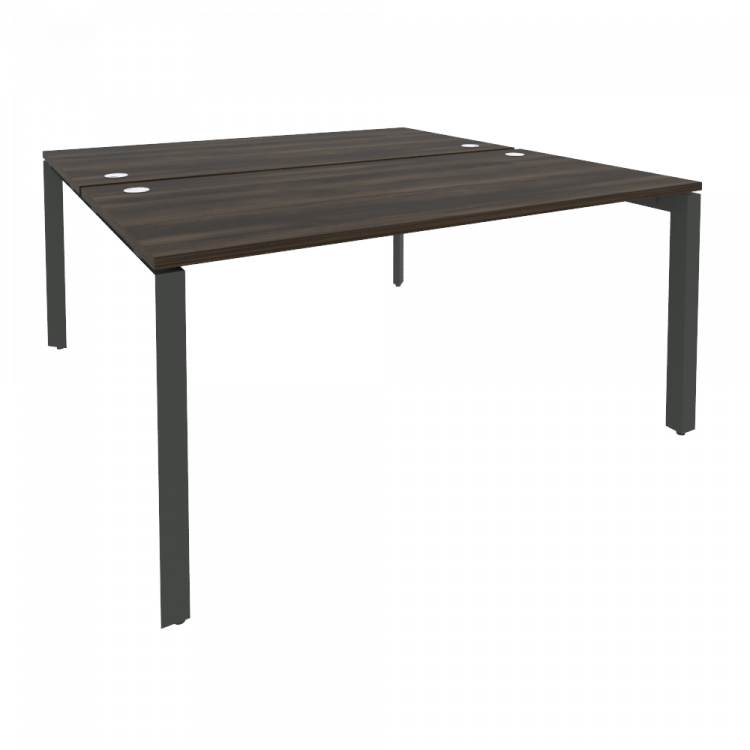 Onix Рабочая станция на П-образном м/к O.MP-D.RS-2.4.8 Дуб Мали/Металл Антрацит 1580*1635*750