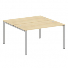 Metal System Рабочая станция на П-образном м/к БП.РАС-СП-2.3 Акация Лорка/Металл Серый 1400*1475*750