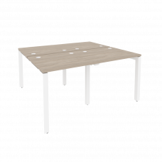 Onix Рабочая станция на П-образном м/к O.MP-D.RS-4.0.7 Дуб Аттик/Металл Белый 1560*1475*750