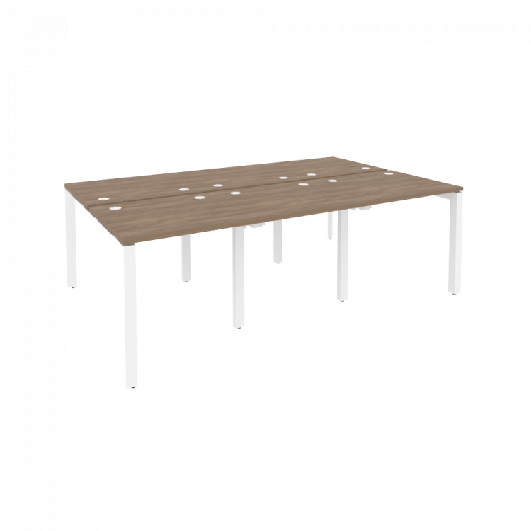 Onix Рабочая станция на П-образном м/к O.MP-D.RS-6.0.7 Дуб Аризона/Металл Белый 2340*1475*750