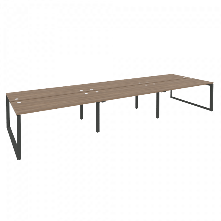 Onix Рабочая станция на О-образном м/к O.MO-D.RS-6.4.7 Дуб Аризона/Металл Антрацит 4740*1475*750