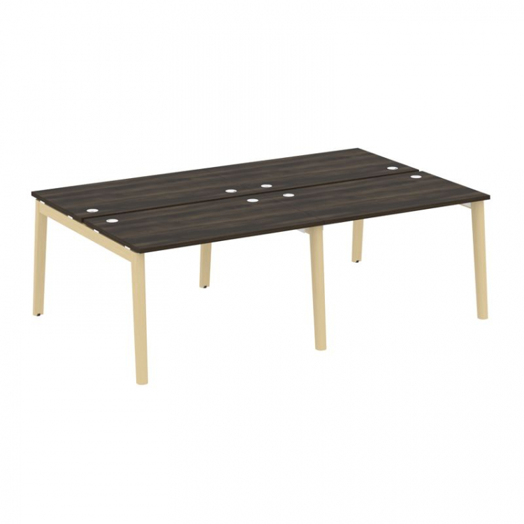 Onix Wood Рабочая станция OW.D.RS-4.2.7 Дуб Мали/Дуб Светлый/Металл Белый 2360*1475*750