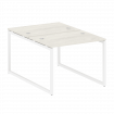 Metal System Quattro Рабочая станция на О-образном м/к 40БО.РАС-СП-2.1 Дуб Наварра/Металл Белый 1000