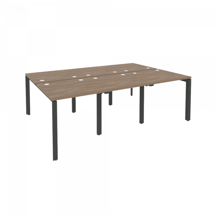 Onix Рабочая станция на П-образном м/к O.MP-D.RS-6.0.8 Дуб Аризона/Металл Антрацит 2340*1635*750