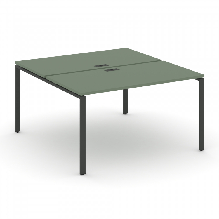 Concept Рабочая станция на 2 места CN.DRS-001 Кобо/Металл Антрацит 980*1480*750