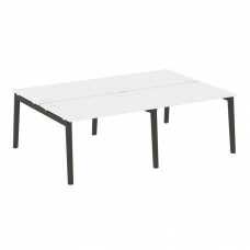 Onix Wood Рабочая станция OW.D.RS-4.2.8 Белый Бриллиант/Дуб Темный/Металл Антрацит 2360*1635*750